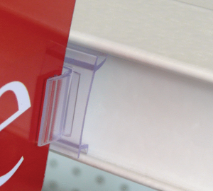 SuperGrip® Ticket Rail Flag Sign Holder