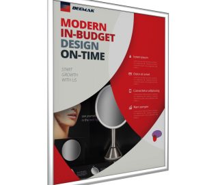 Plastic Snap Frame Wall Mount - 22" x 28" - Silver