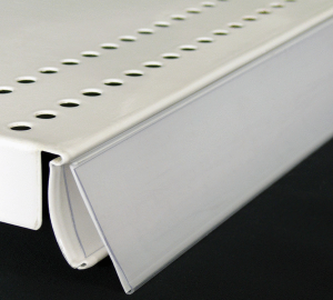 Data-Trac for 1 1/4" Shelf Channel - White