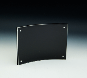 Curved Sign Holder w/ Black Back - 11x8.5