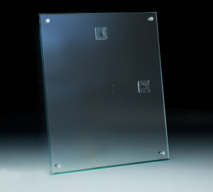 5x7 Green Edged Wallmount Sign Holder