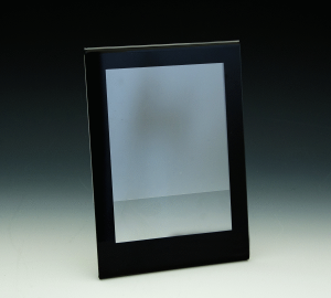 Slant Back Sign Holder w/ Black Border - 5x7