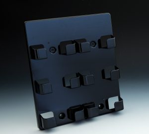 Black 6-Pocket Wall Mount Business Card / Gift Card Holder