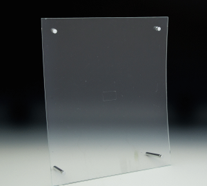 Clear Curved Euro-Style Print Holder - 8.5x11