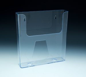 Wall Mount Brochure Holder for Literature up to 6 5/8"w