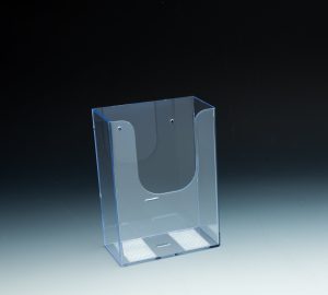 Premium 4" Trifold Brochure Holder with Extra-Capacity Pocket – Heavy-Duty Wall-Mount
Display