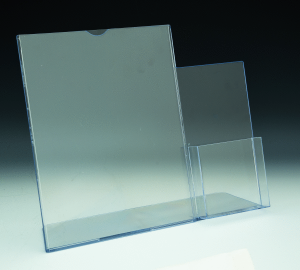 TRU-VU® Combo Literature Holder and Brochure Pocket